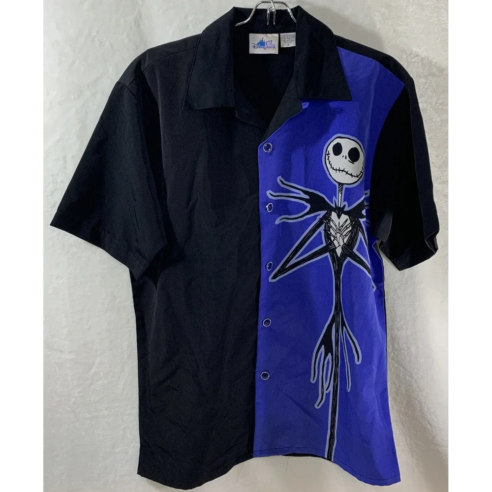 Tim Burton's Nightmare Before Christmas Men's Button Down Shirt Disney size S - Picture 1 of 14
